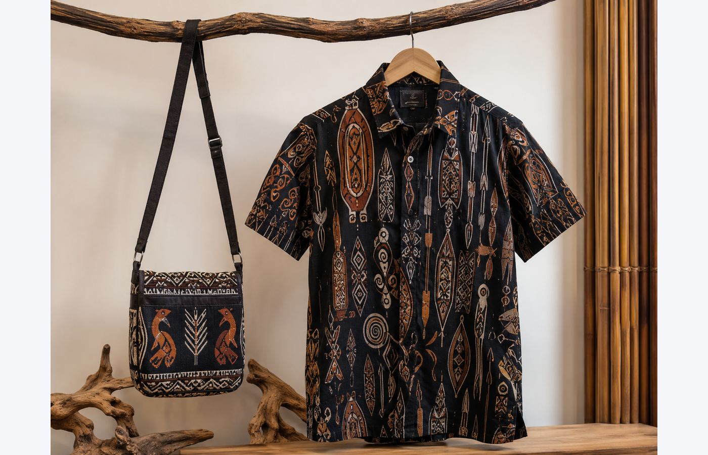 Kemeja Motif Maro